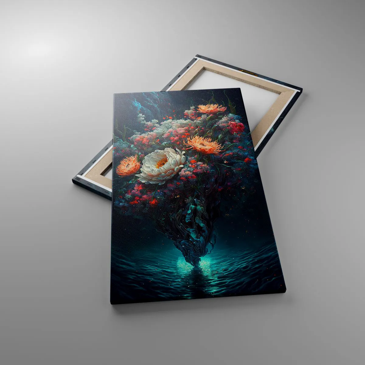 Cuadro sobre lienzo - Impresión de Imagen - Extraño jardín - 45x80 cm