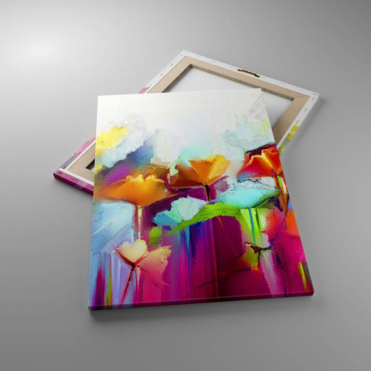 Tablou pe pânză - Curcubeul înflorit - 50x70 cm