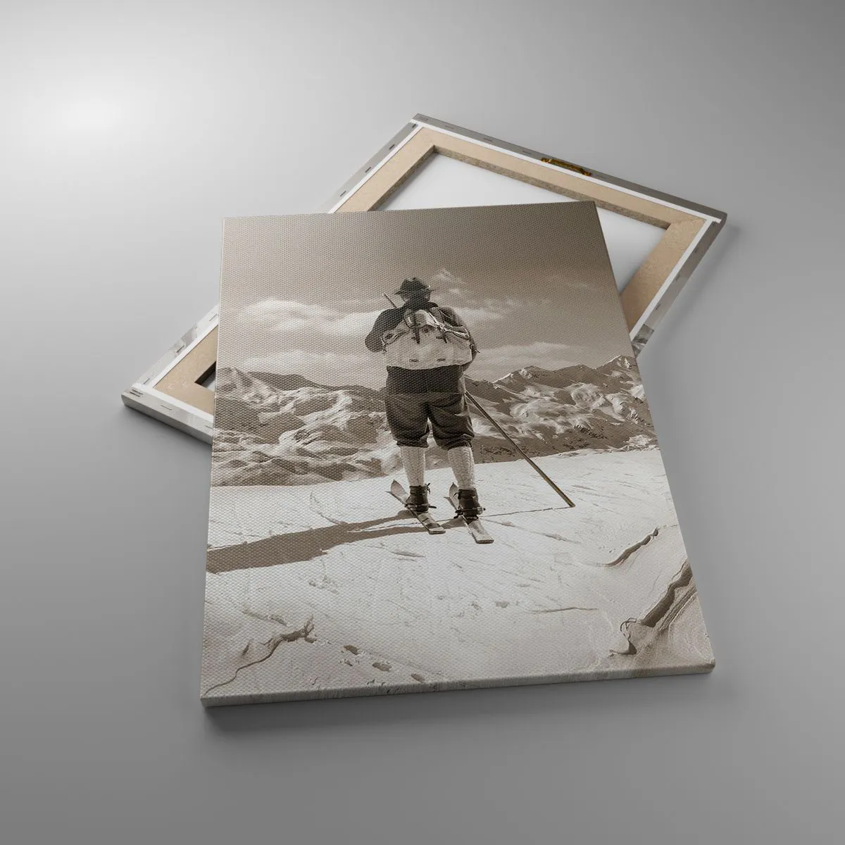 Canvastavla - Bild på duk - Och fjällen är samma - 50x70 cm