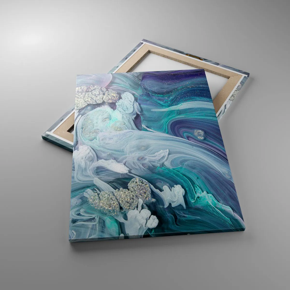 Canvas picture - Currents of Blue - 50x70 cm