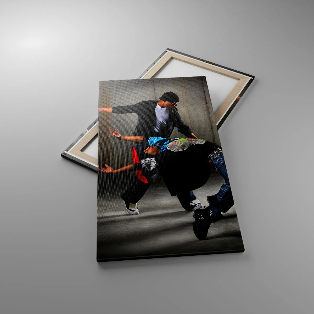 Impression sur toile - Image sur toile - Danser avec le vent de la rue - 55x100 cm