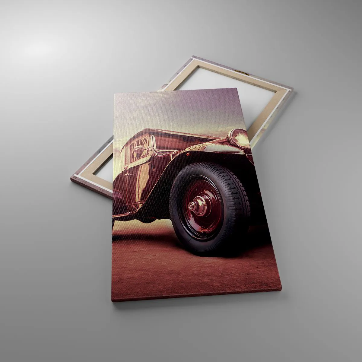 Canvas picture - Let's Drive to the Past - 55x100 cm