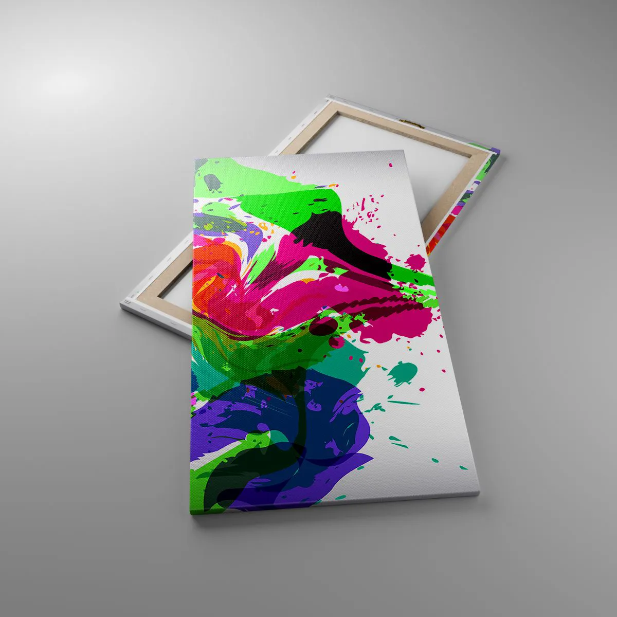 Obraz na płótnie - Opowieść w kolorach tęczy - 55x100 cm