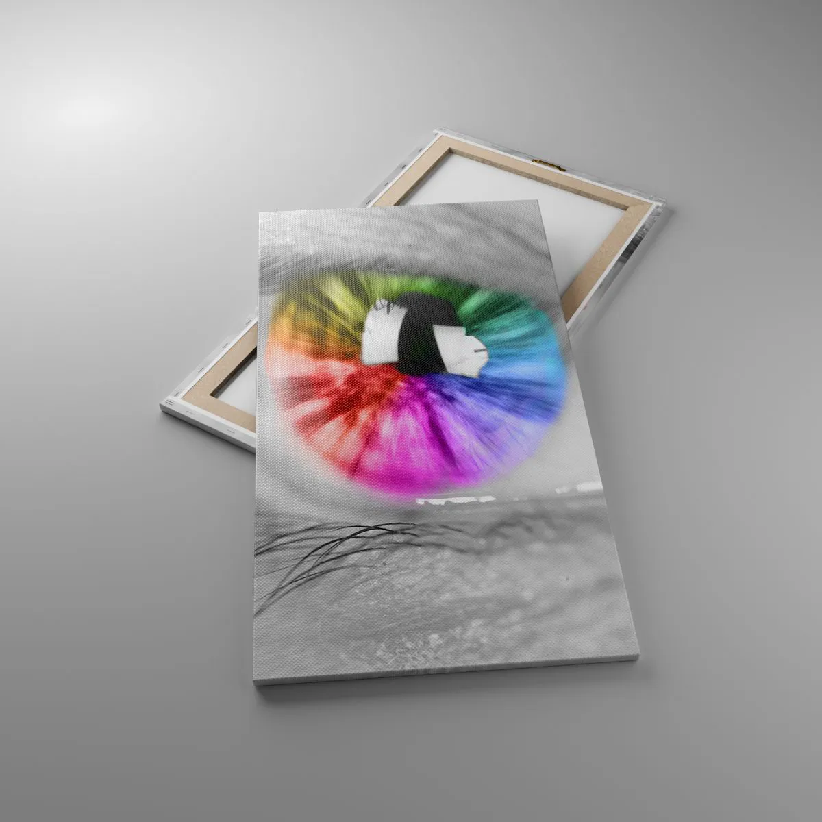 Canvas picture - See the World through Coloured Glasses - 55x100 cm