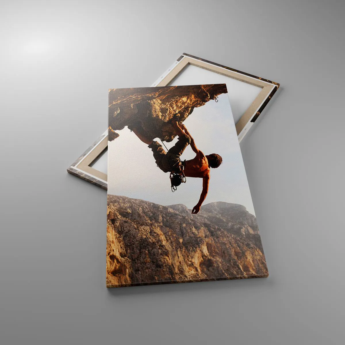 Canvas picture - The Whole World on a Sharp Cliff - 55x100 cm