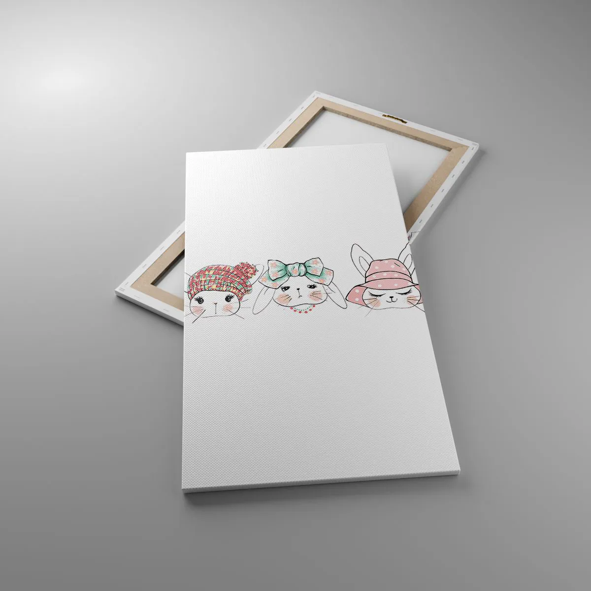 Obraz na płótnie - Zamyślona, smutna, zadowolona - 55x100 cm