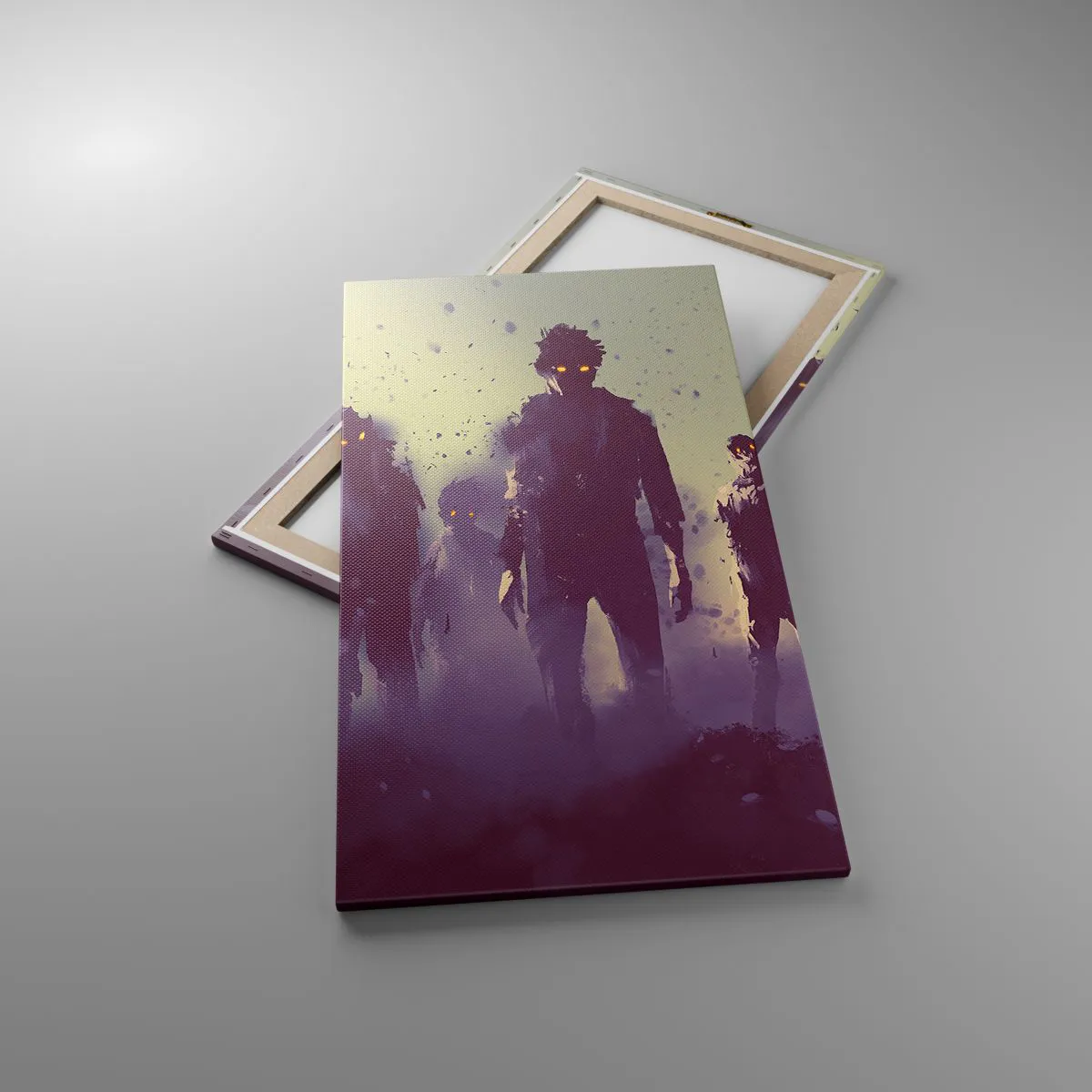 Impression sur toile - Image sur toile - Fais attention! Ils arrivent - 55x100 cm