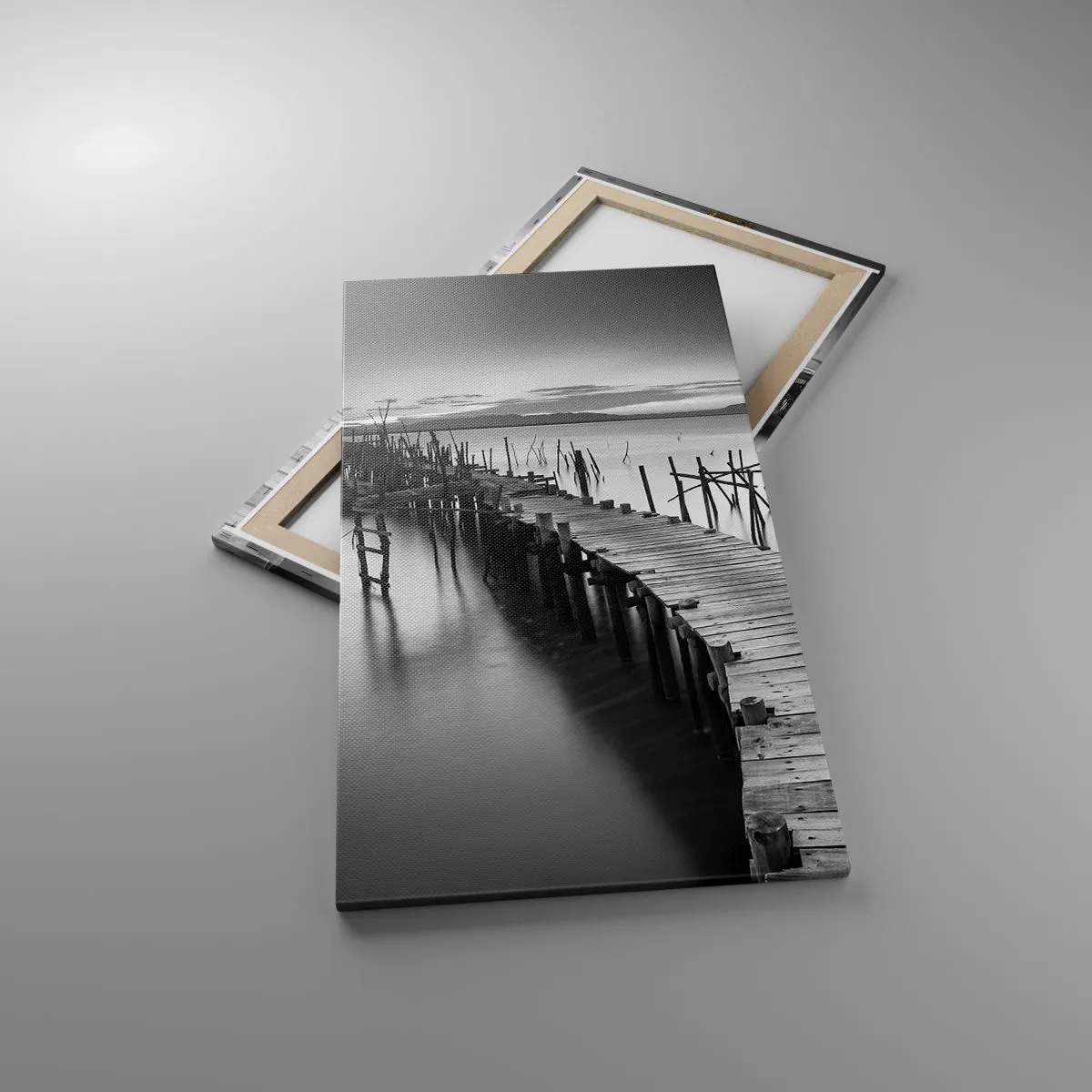 Obraz na płótnie - Spokój zapomnianego brzegu - 55x100 cm