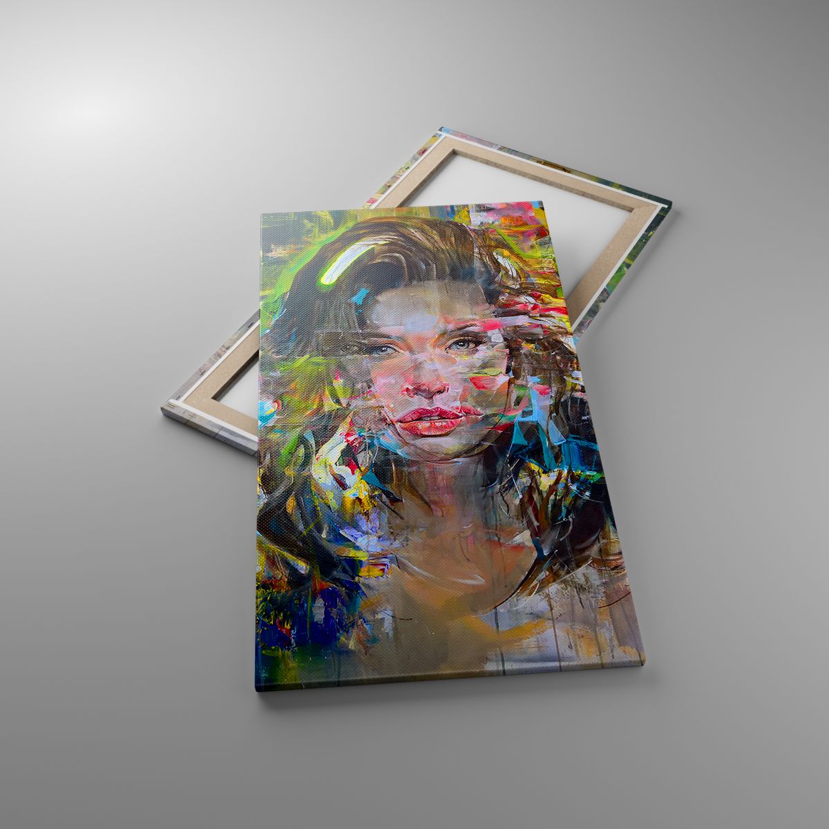 Leinwandbild Porträt Einer Frau, Leinwandbild Gesicht, Leinwandbild Abstraktion, Leinwandbild Frau, Leinwandbild Kunst