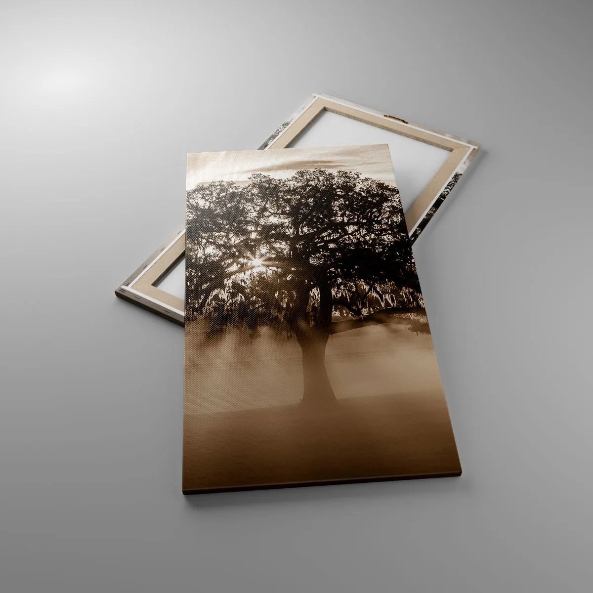 Obraz na płótnie - Drzewo wiadomości samego dobrego - 55x100 cm