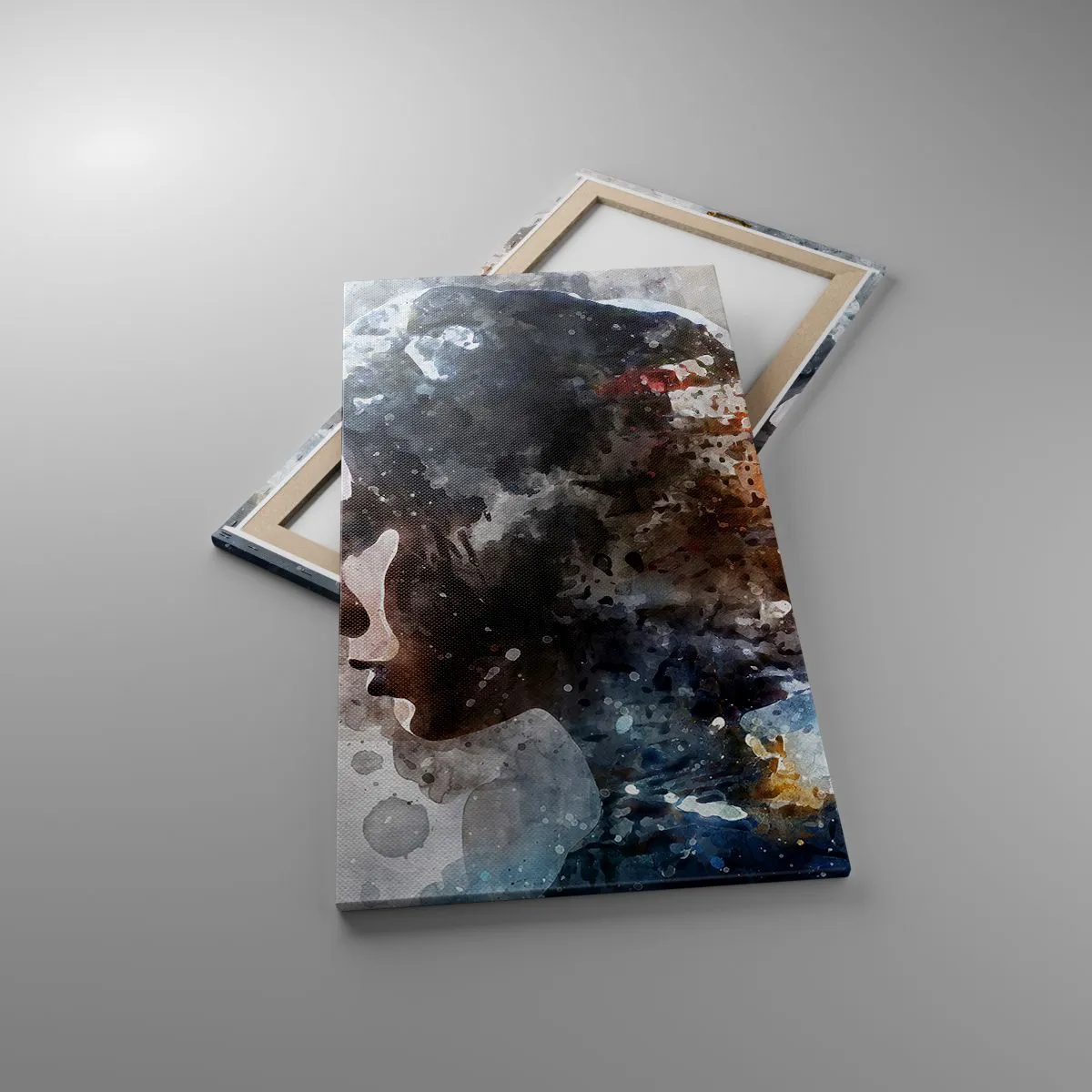 Canvas picture - Tale about a Girl with a City in the Background - 55x100 cm