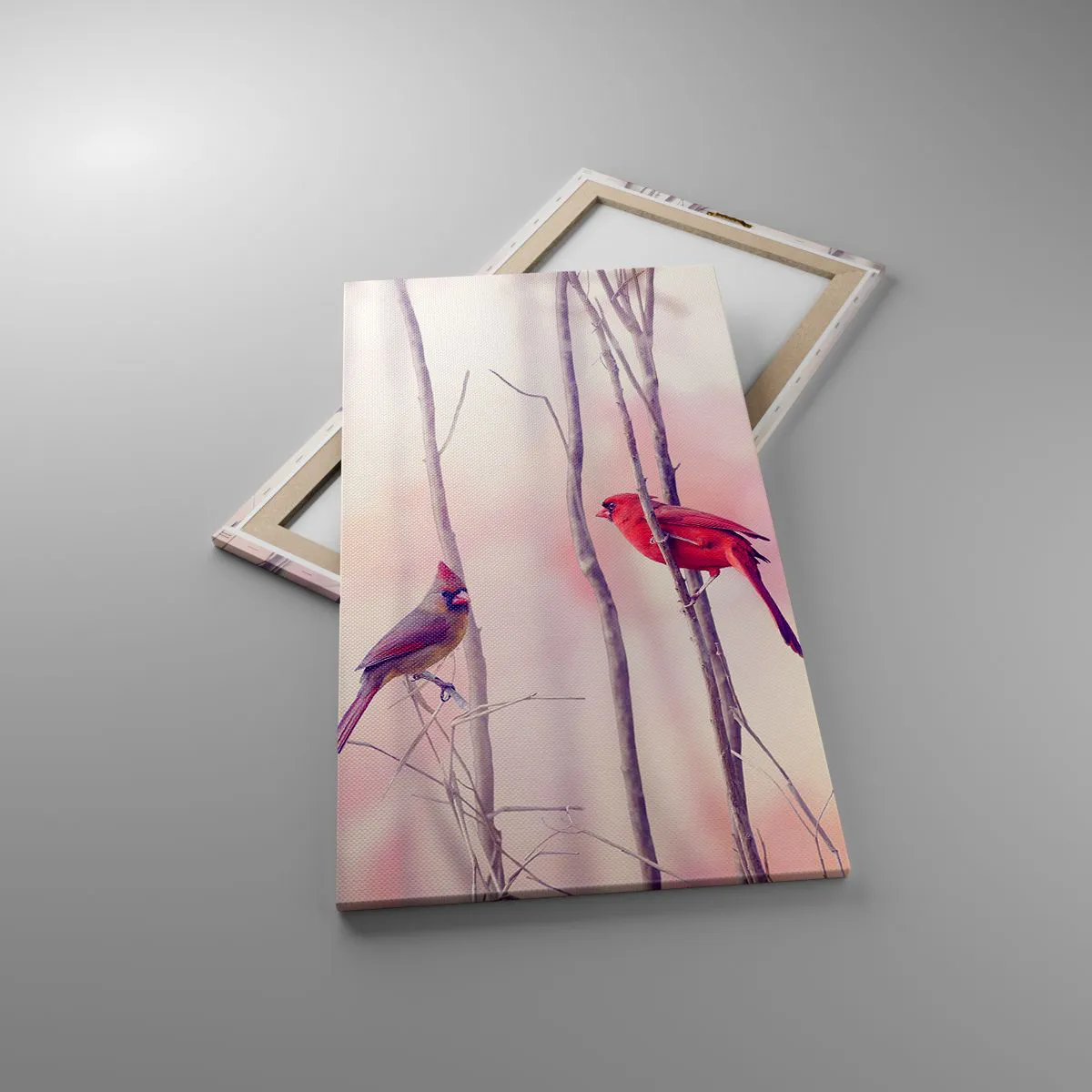 Cuadro sobre lienzo - Impresión de Imagen - Historia de un bosque rosa - 55x100 cm