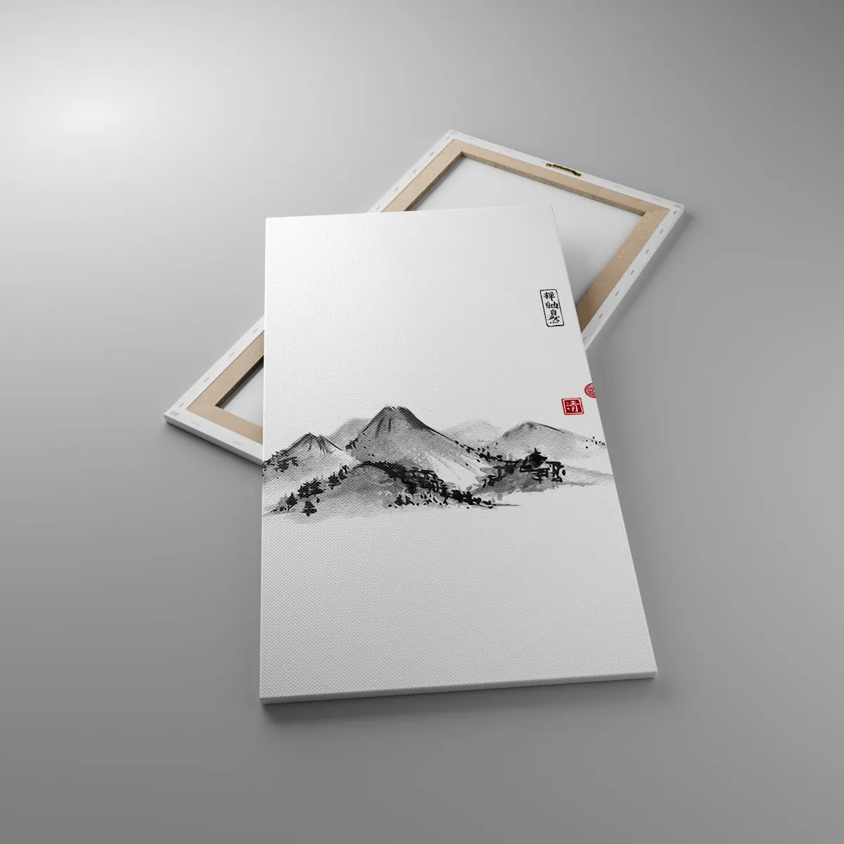 Quadro em tela - Para além do vale - 55x100 cm