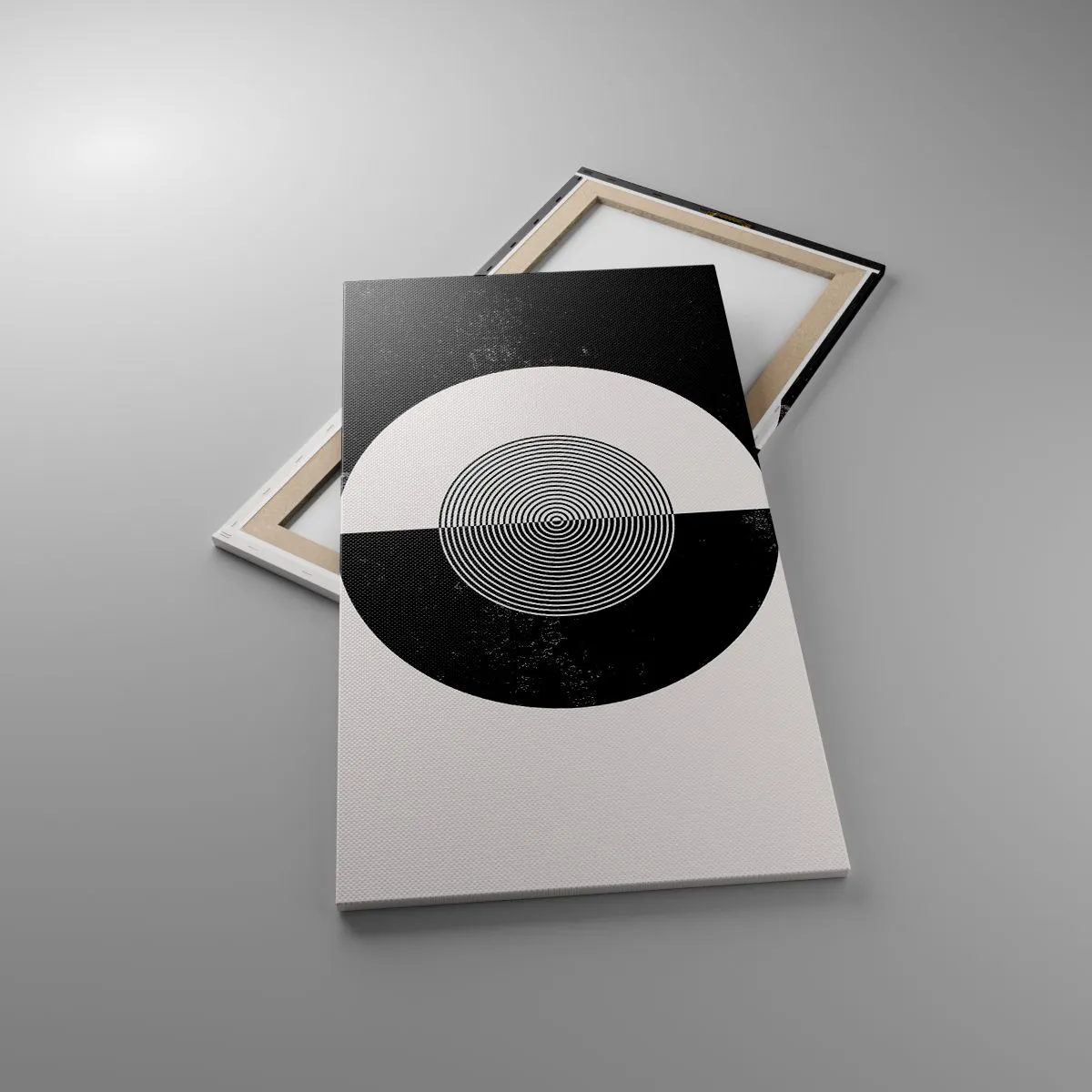 Obraz na plátne - Harmónia v čiernej a bielej - 55x100 cm