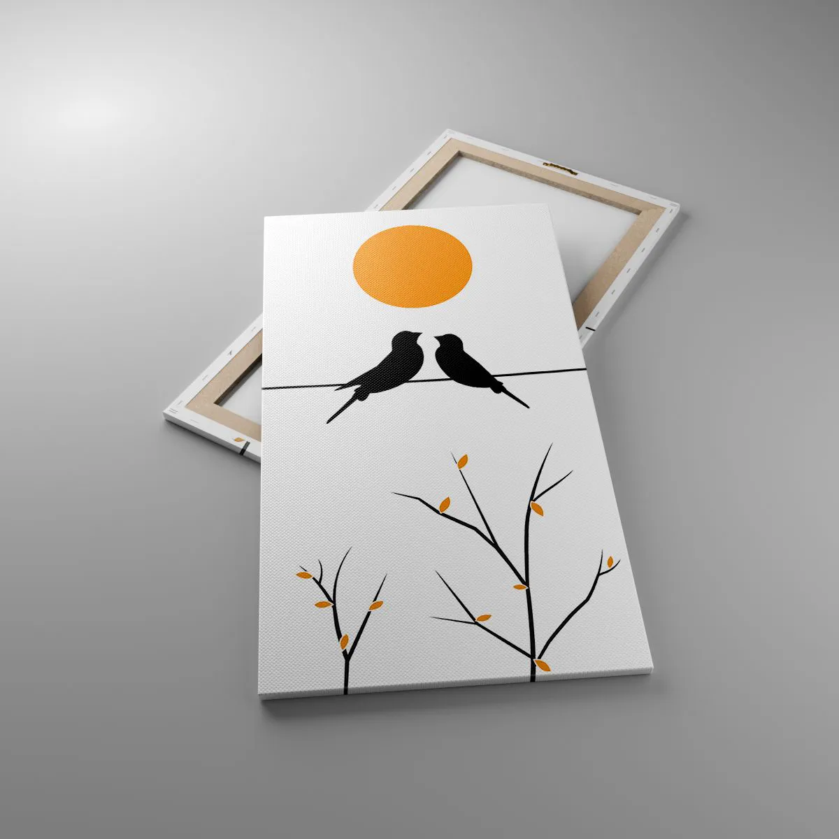 Obraz na plátne - Slávičí večer - 55x100 cm