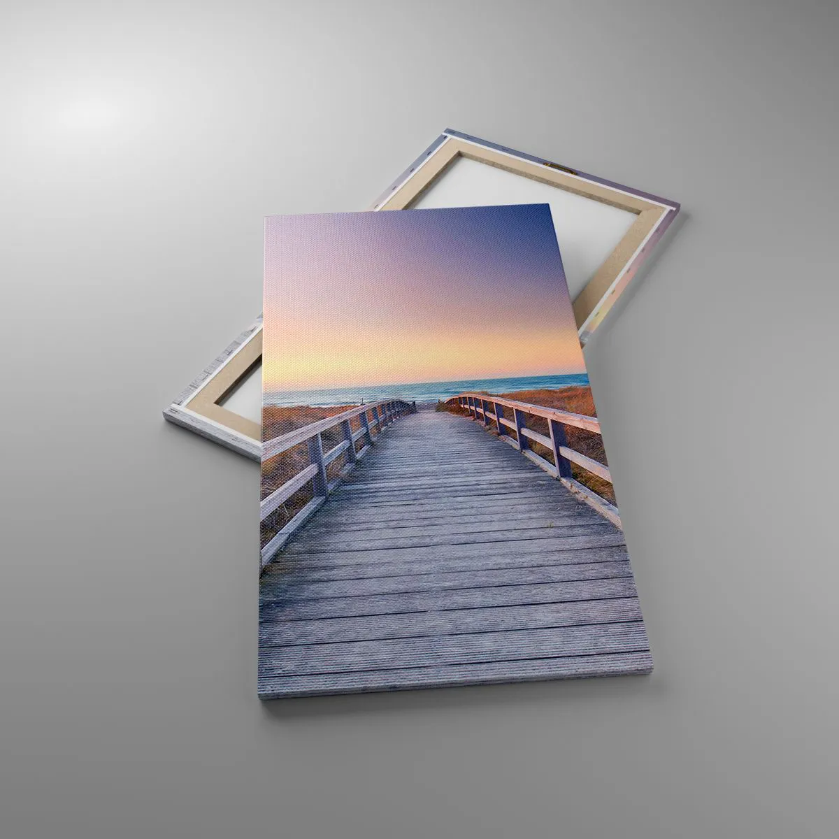 Impression sur toile - Image sur toile - Aurore baltique du soir - 55x100 cm