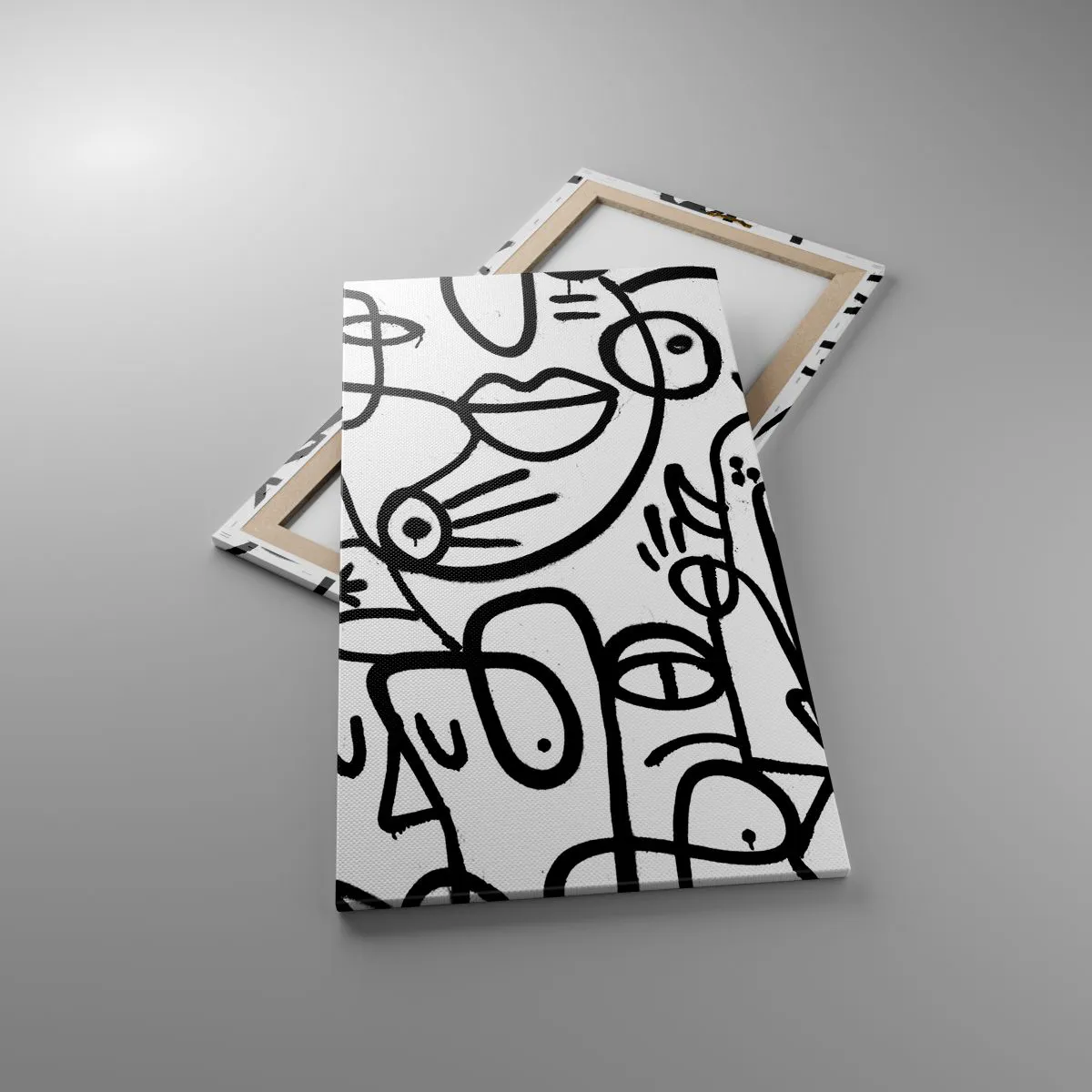 Obraz na plátně - Tváře a přeludy - 55x100 cm