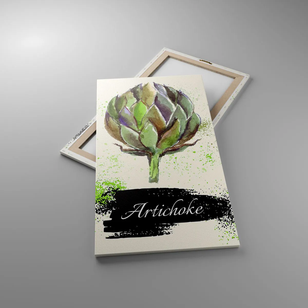 Lærredstryk - Billede på lærred - Eviva grøntsager! - 55x100 cm