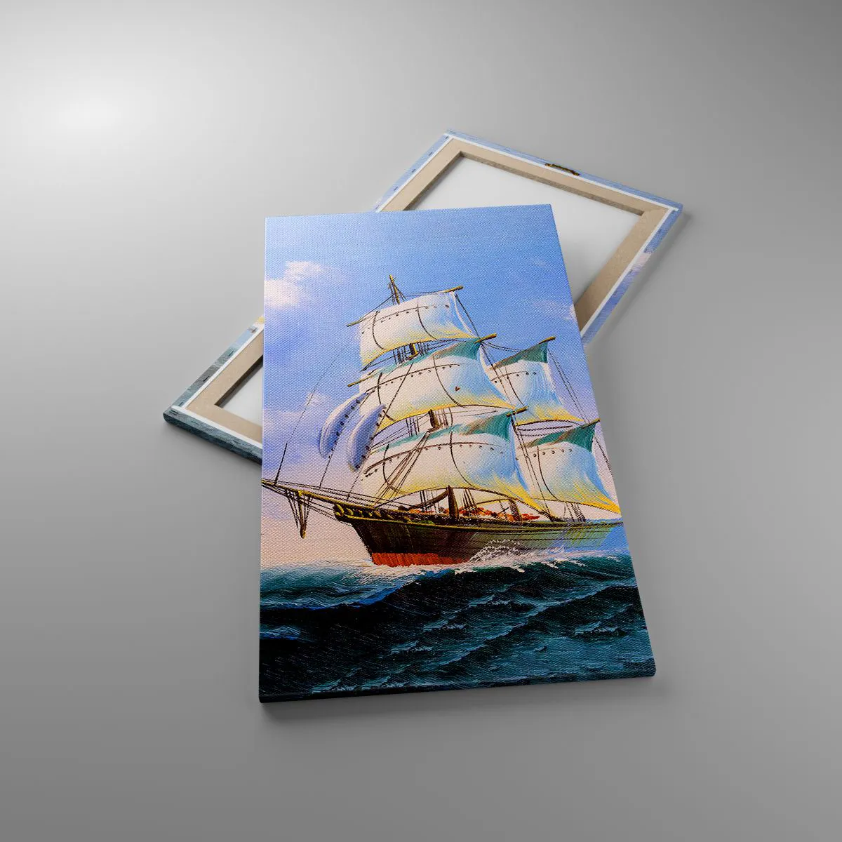 Cuadro sobre lienzo - Impresión de Imagen - Orgulloso con el viento - 55x100 cm