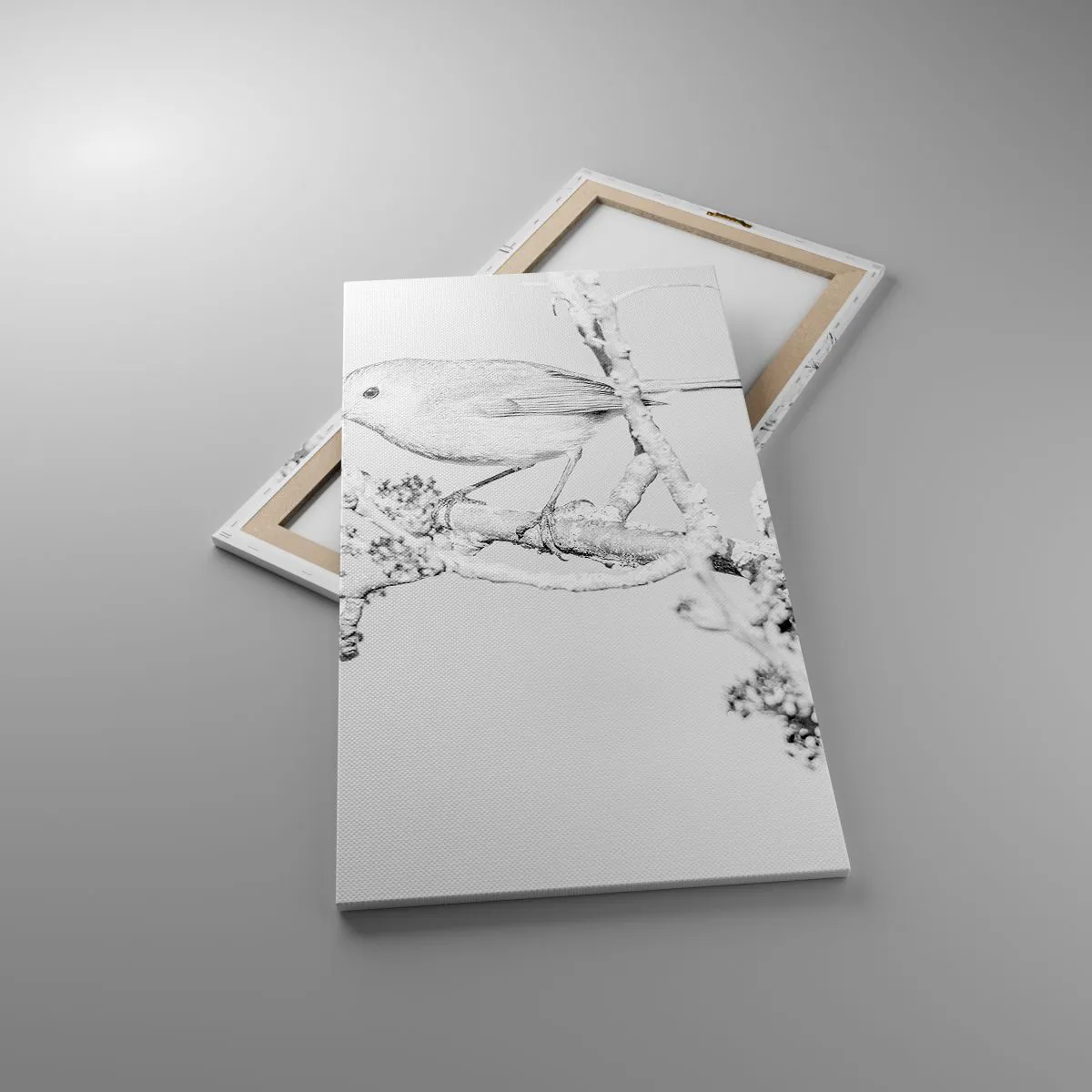 Impression sur toile - Image sur toile - Matin d'hiver - 55x100 cm