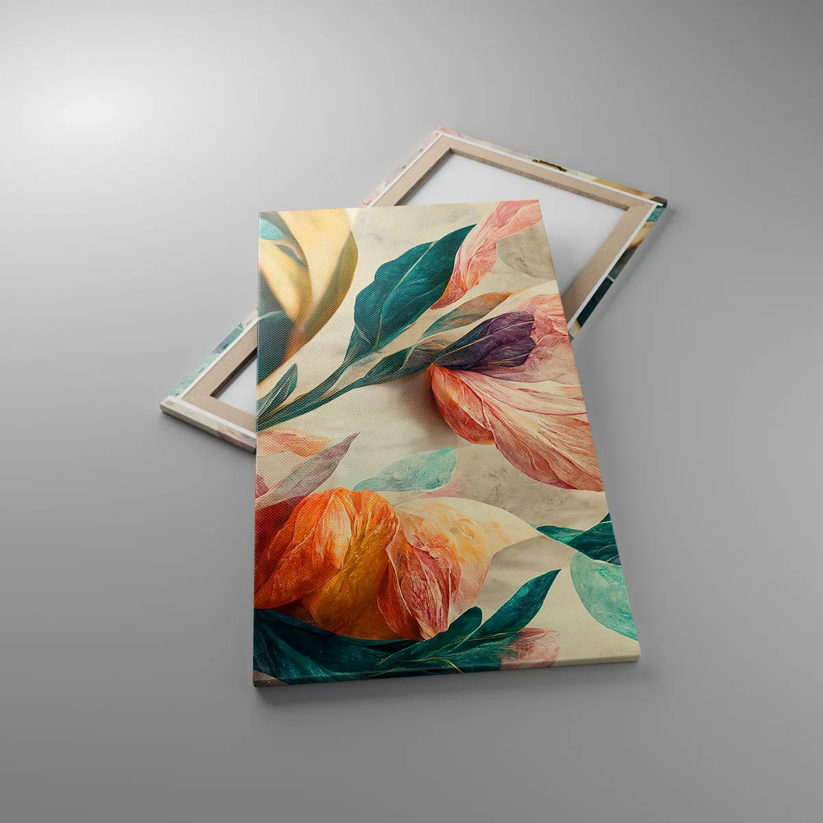 Impression sur toile - Image sur toile - Fleurs des îles du sud - 55x100 cm