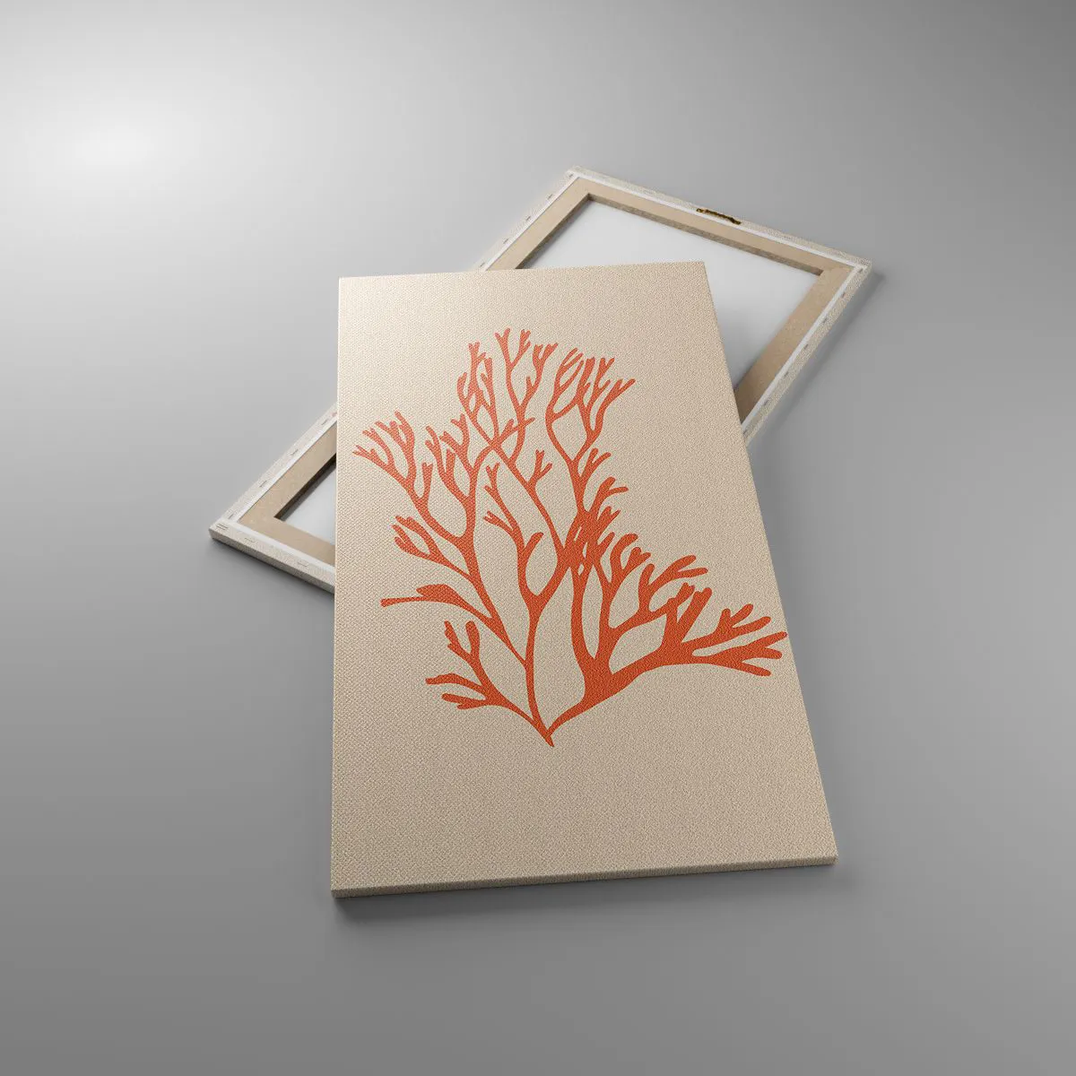 Impression sur toile - Image sur toile - Filigrane de corail - 55x100 cm