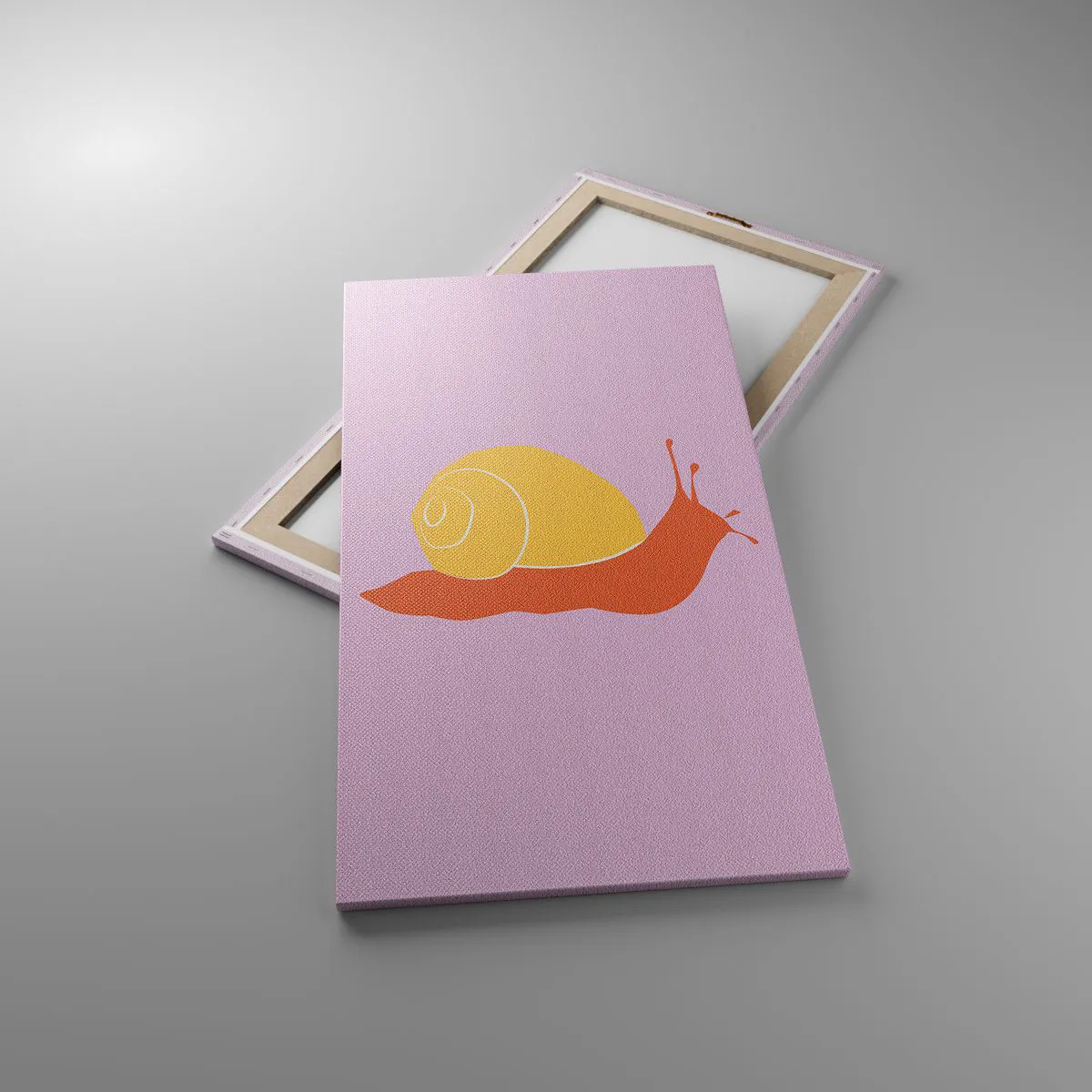 Schilderen op canvas - Er is geen haast - 55x100 cm