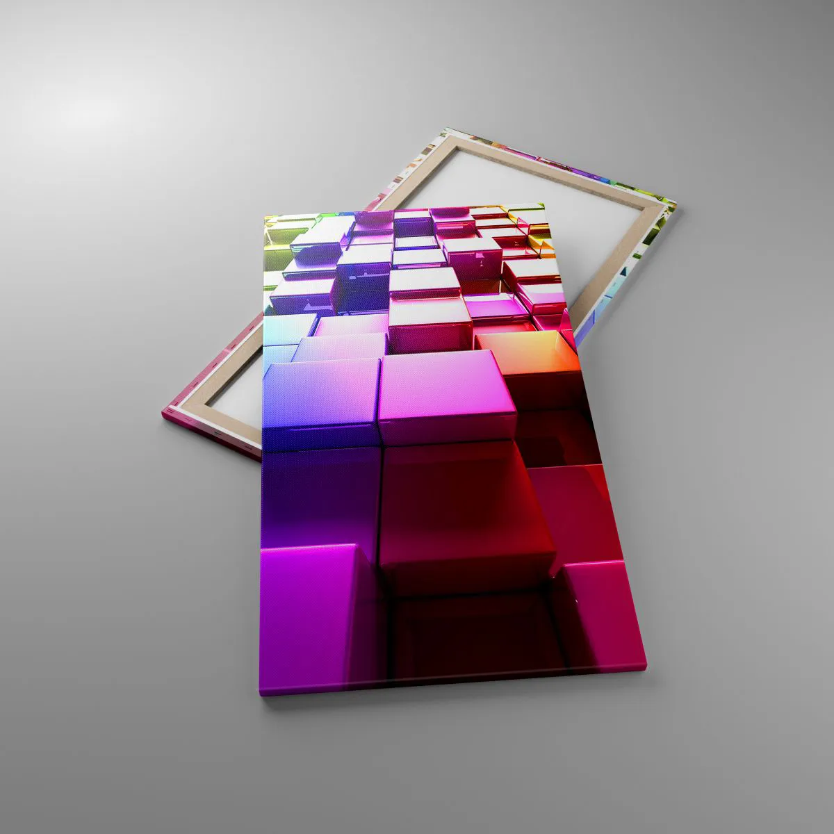 Obraz na płótnie - Op-artowe wespół w zespół - 65x120 cm