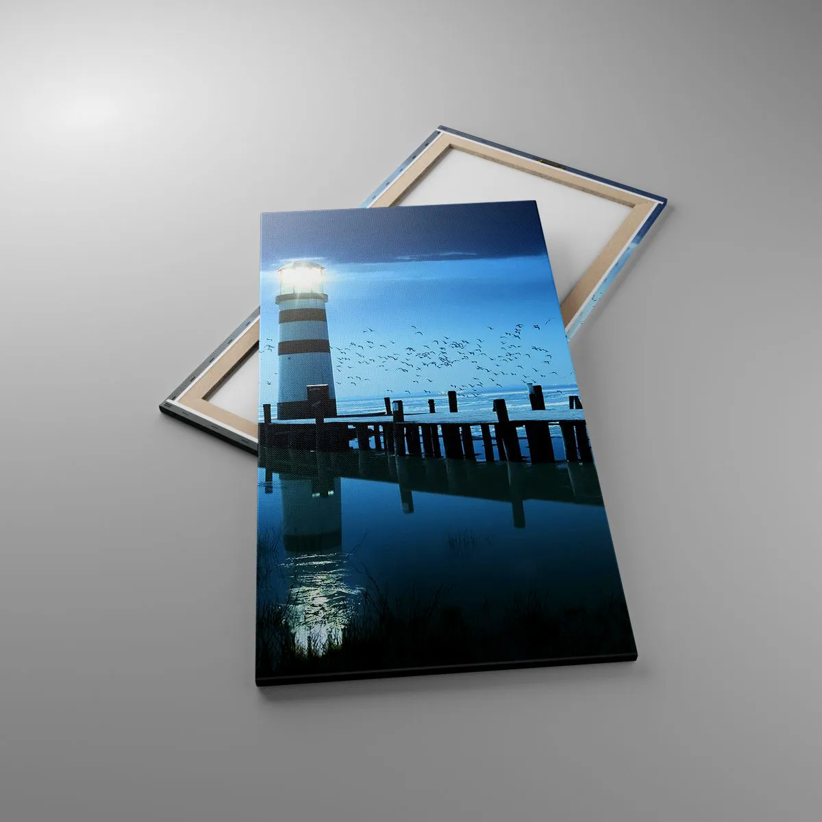 Bild auf Leinwand - Leinwandbild - Und du hast keine Angst vor der Dunkelheit - 65x120 cm