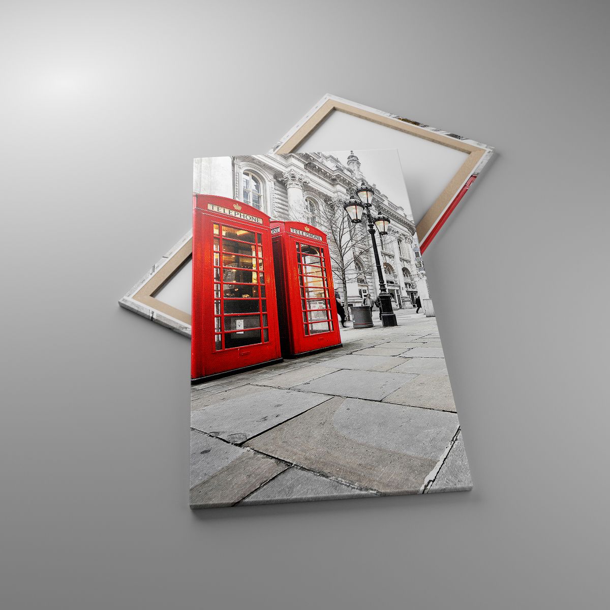 Leinwandbild Städte, Leinwandbild London, Leinwandbild Die Architektur, Leinwandbild Telefonzelle, Leinwandbild England