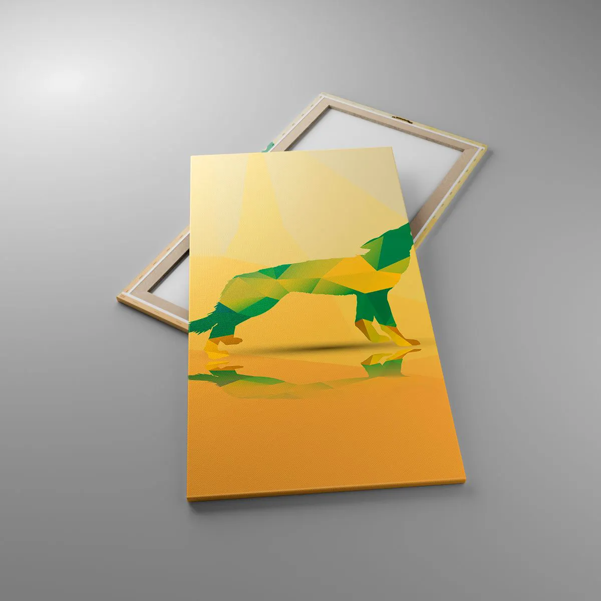 Tablou pe pânză - Lupul singuratic - 65x120 cm