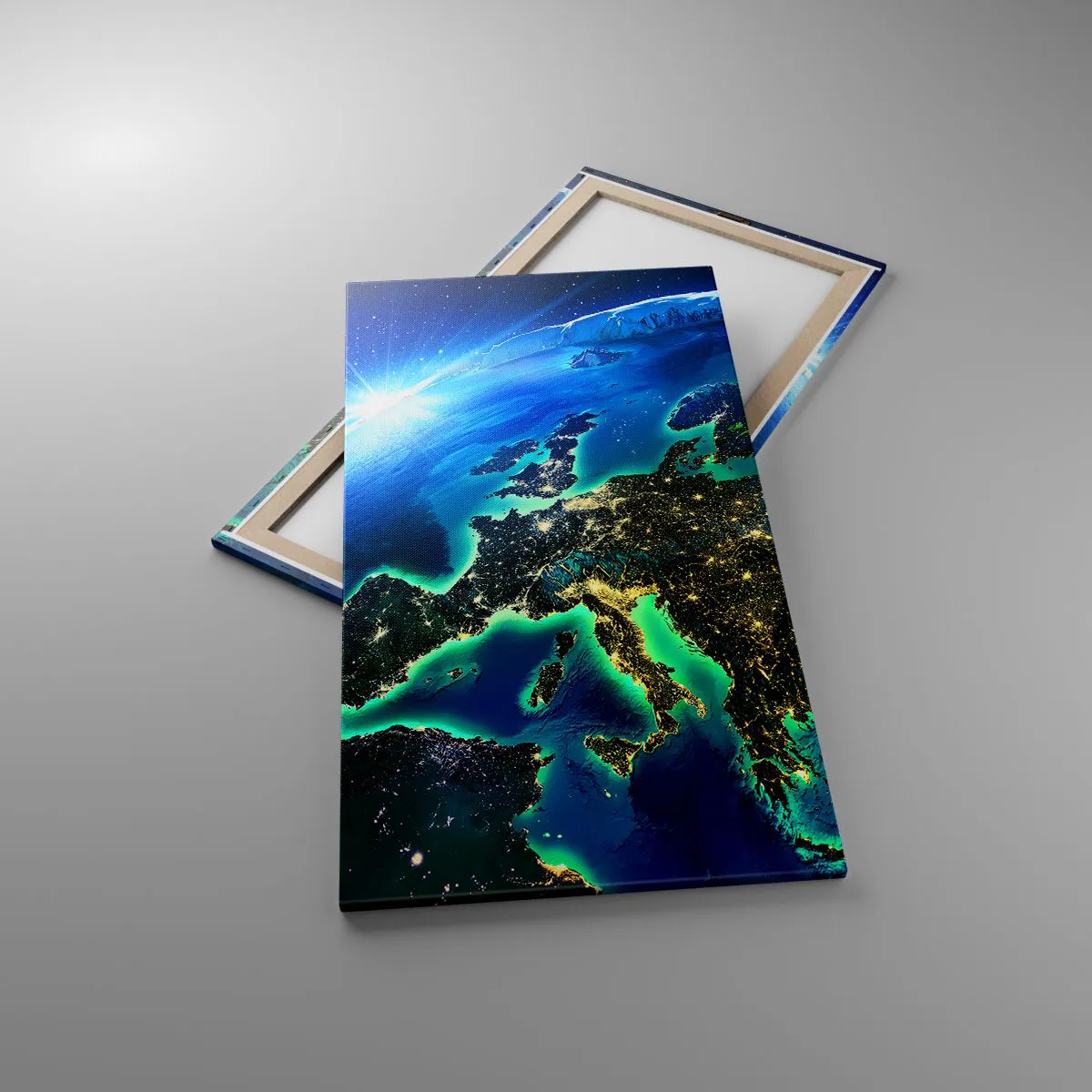 Obraz na plátne - Iskrivá Európa - 65x120 cm