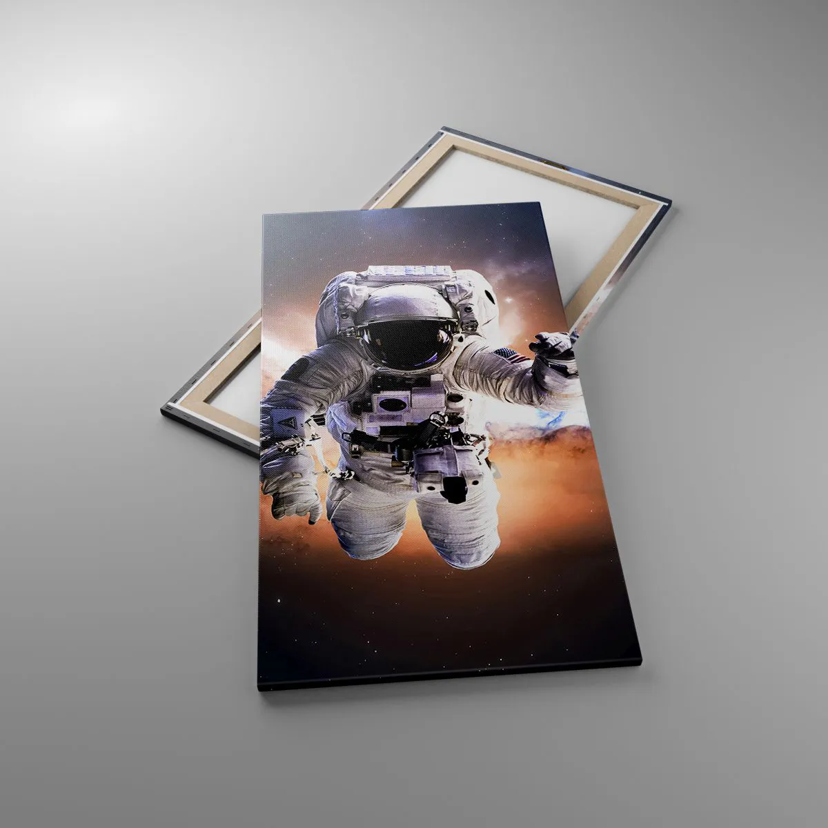 Impression sur toile - Image sur toile - Salutations de l'espace - 65x120 cm