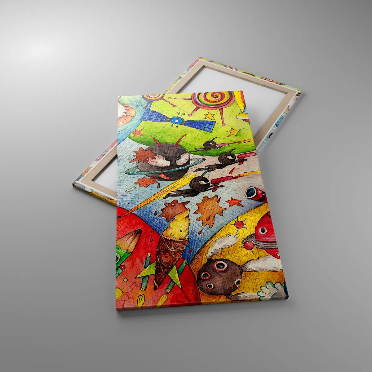 Impression sur toile - Image sur toile - Grande aventure spatiale - 65x120 cm