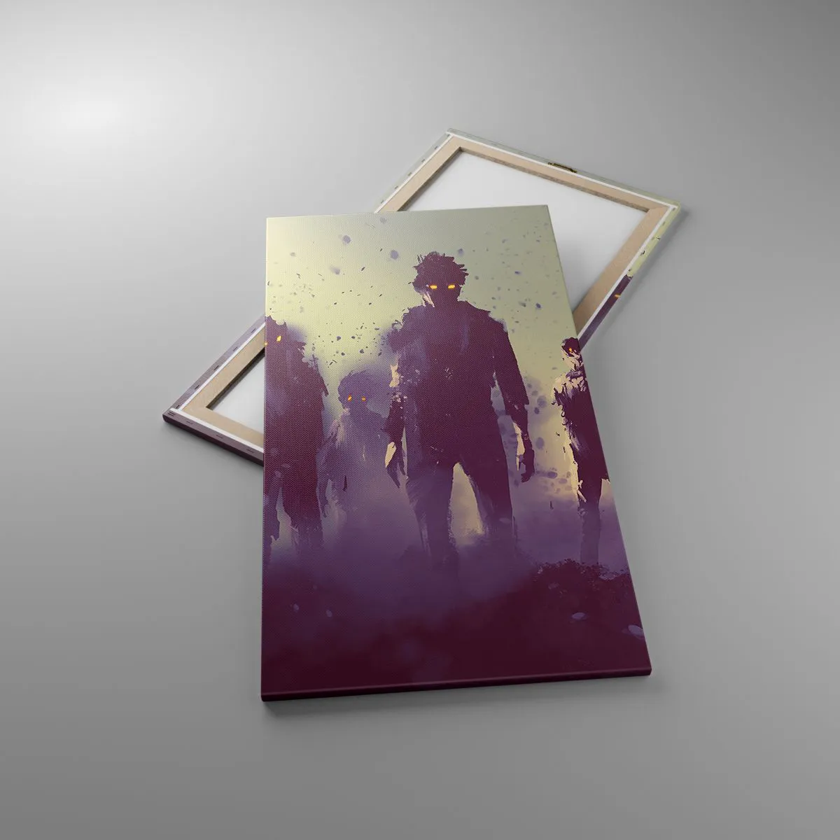 Impression sur toile - Image sur toile - Fais attention! Ils arrivent - 65x120 cm