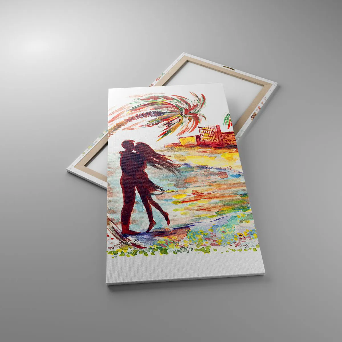 Bild auf Leinwand - Leinwandbild - Romantischer Urlaub - 65x120 cm