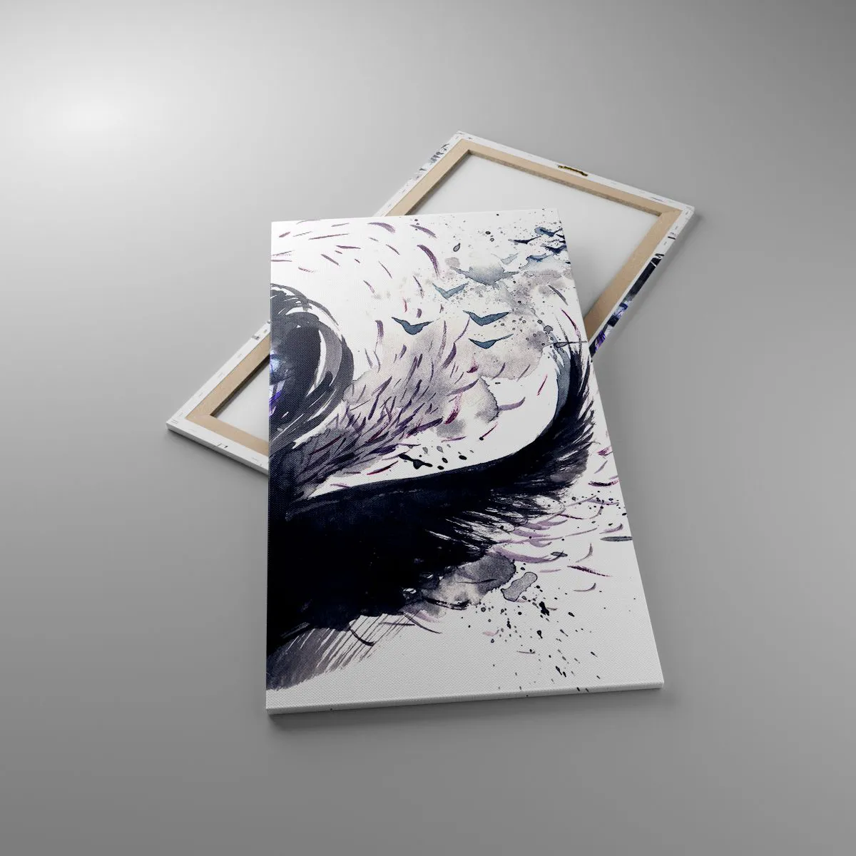 Lærredstryk - Billede på lærred - Dæmonisk og smuk - 65x120 cm