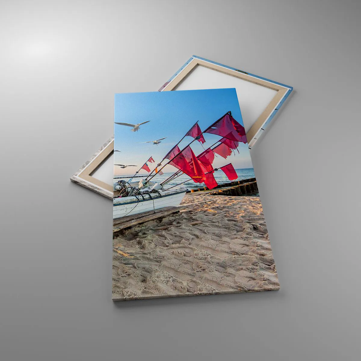 Bild auf Leinwand - Leinwandbild - Wohlverdiente Ruhe - 65x120 cm