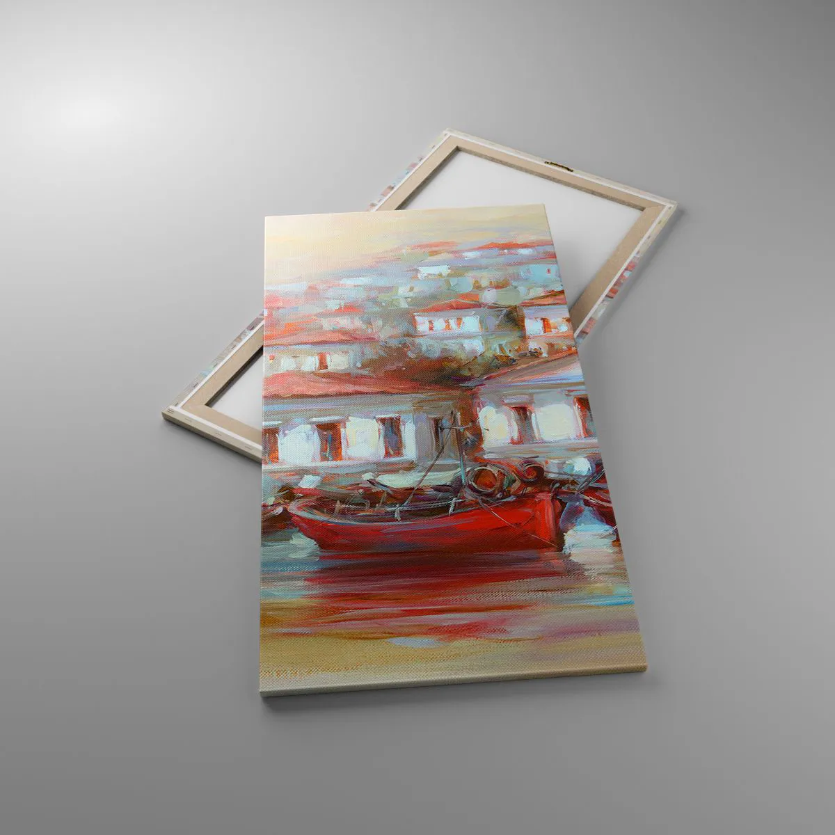 Obraz na płótnie - Szczęśliwe miasteczko - 65x120 cm