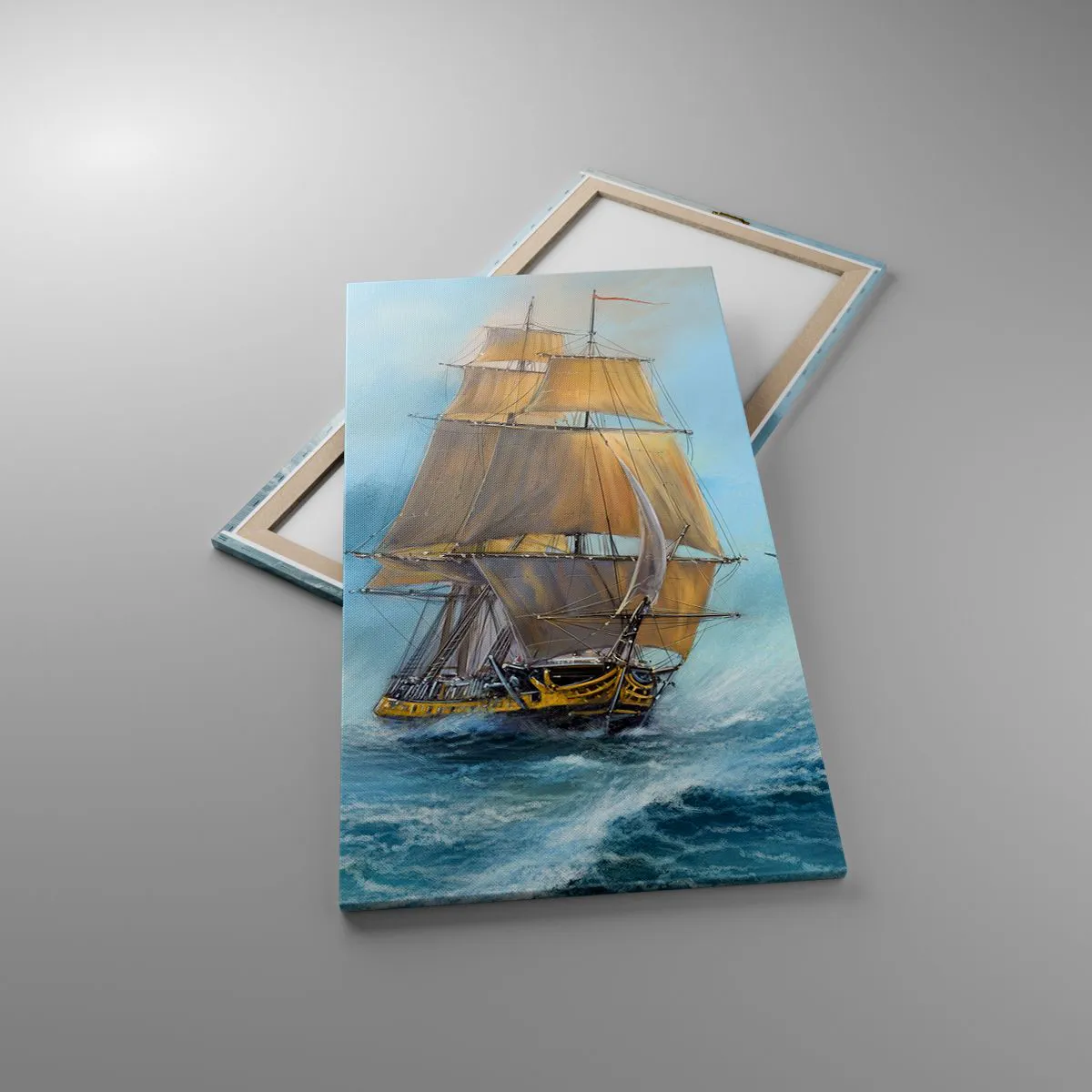 Quadro su tela - Stampe su Tela - Frangendo i flutti - 65x120 cm