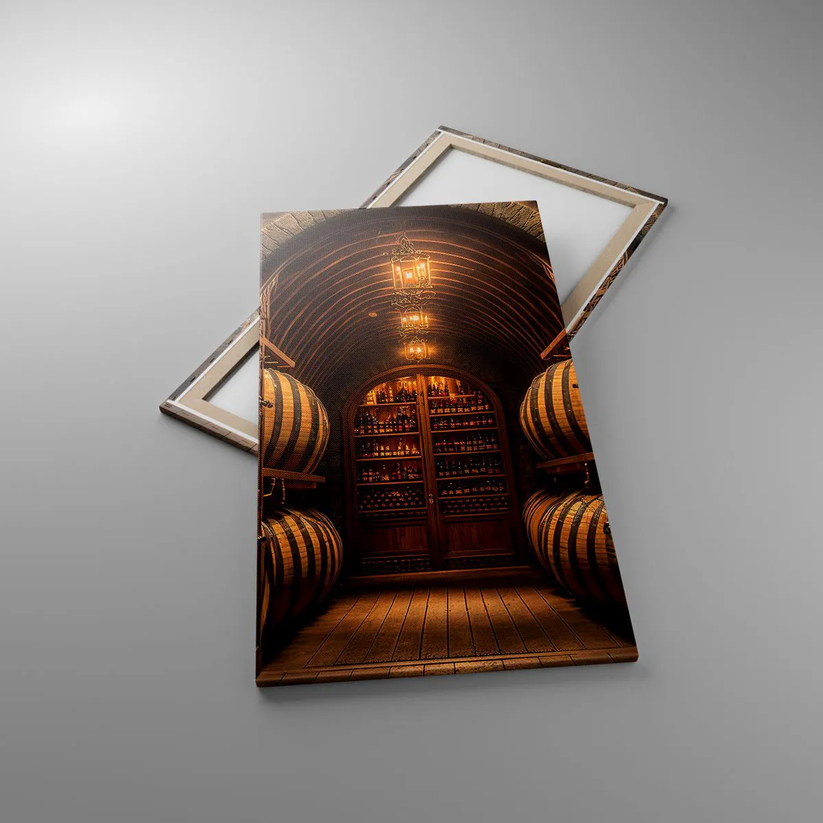 Obraz na płótnie - Klimatyczna piwnica - 65x120 cm