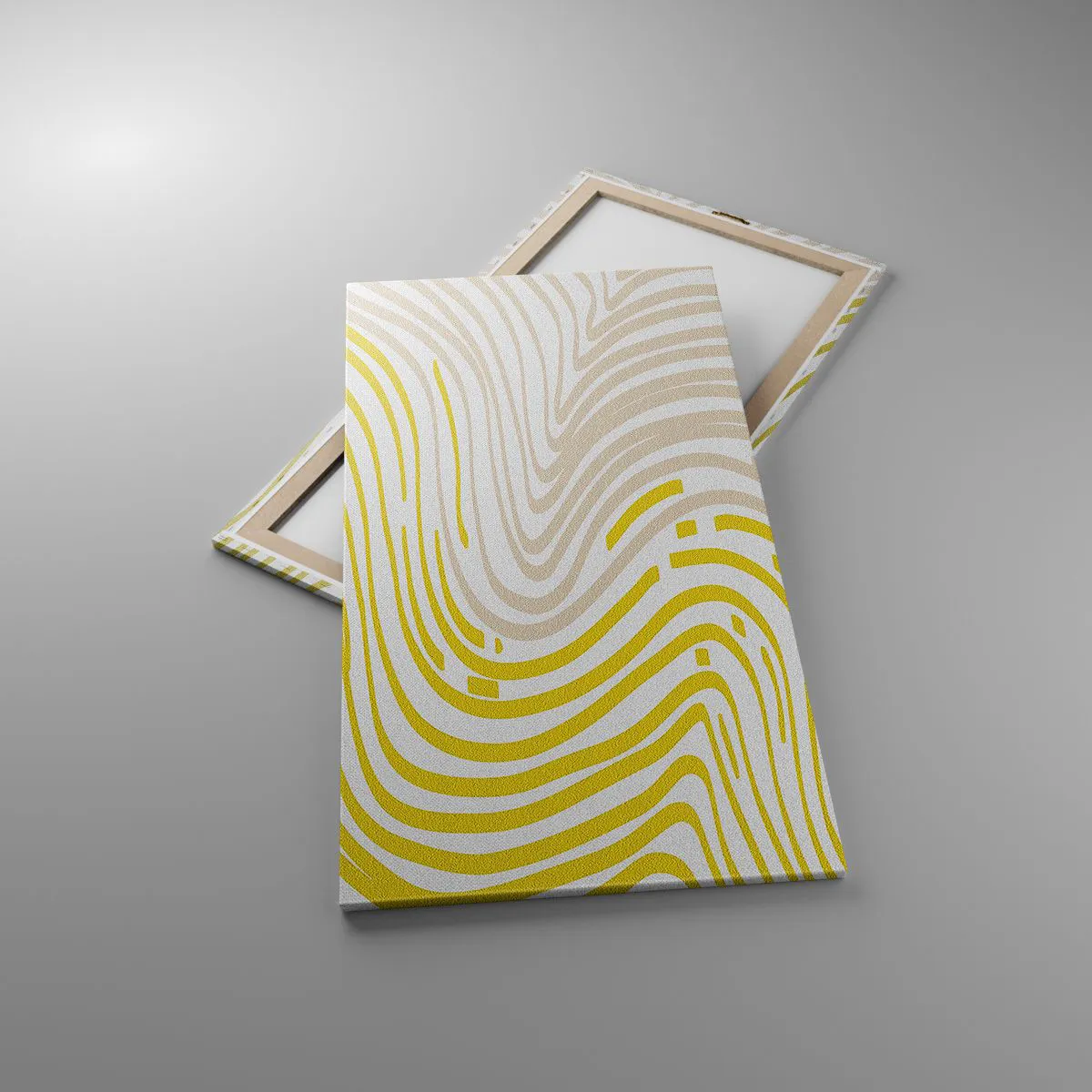 Schilderen op canvas - Een compositie met een zachte buiging - 65x120 cm