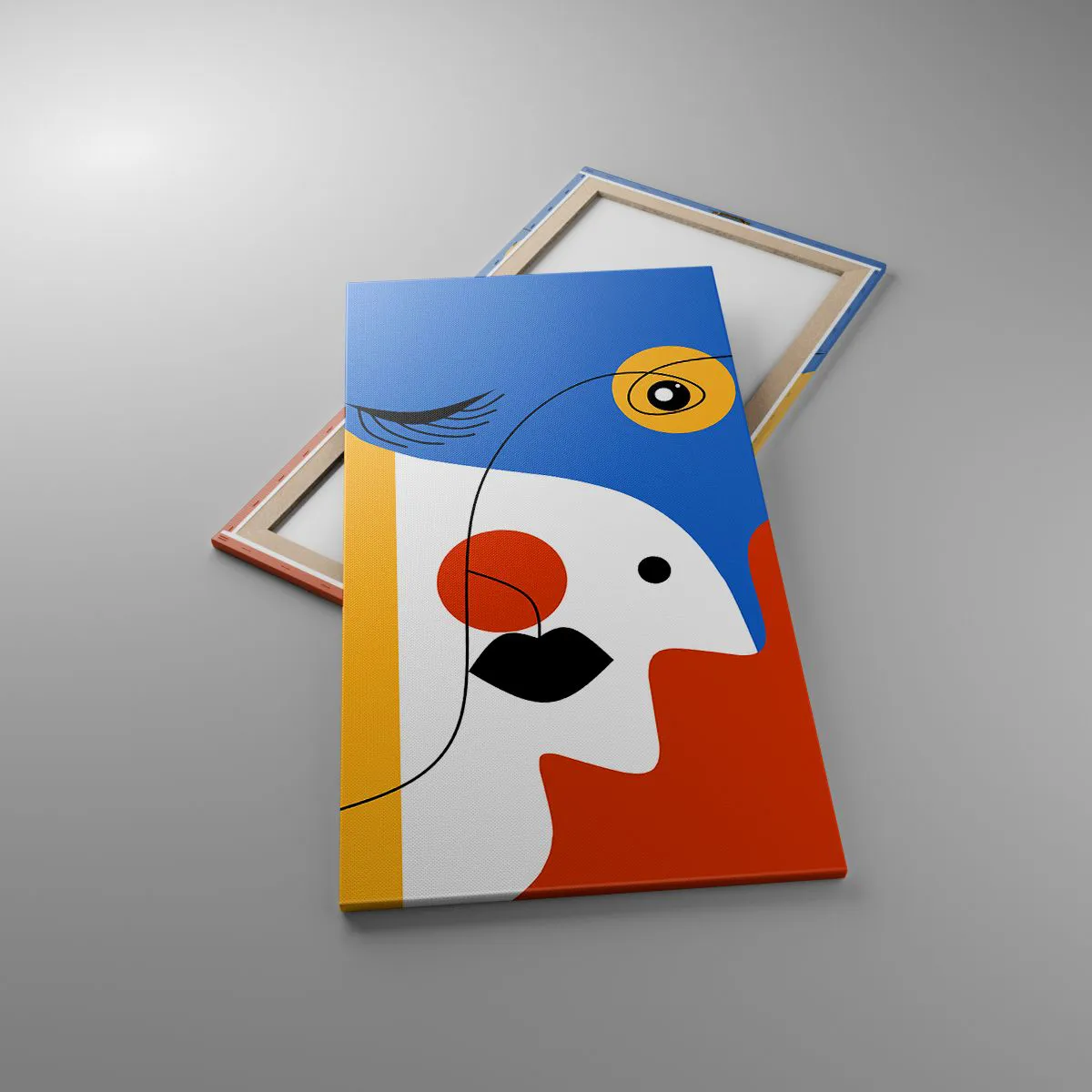 Tablou pe pânză - Portret deconstruit - 65x120 cm