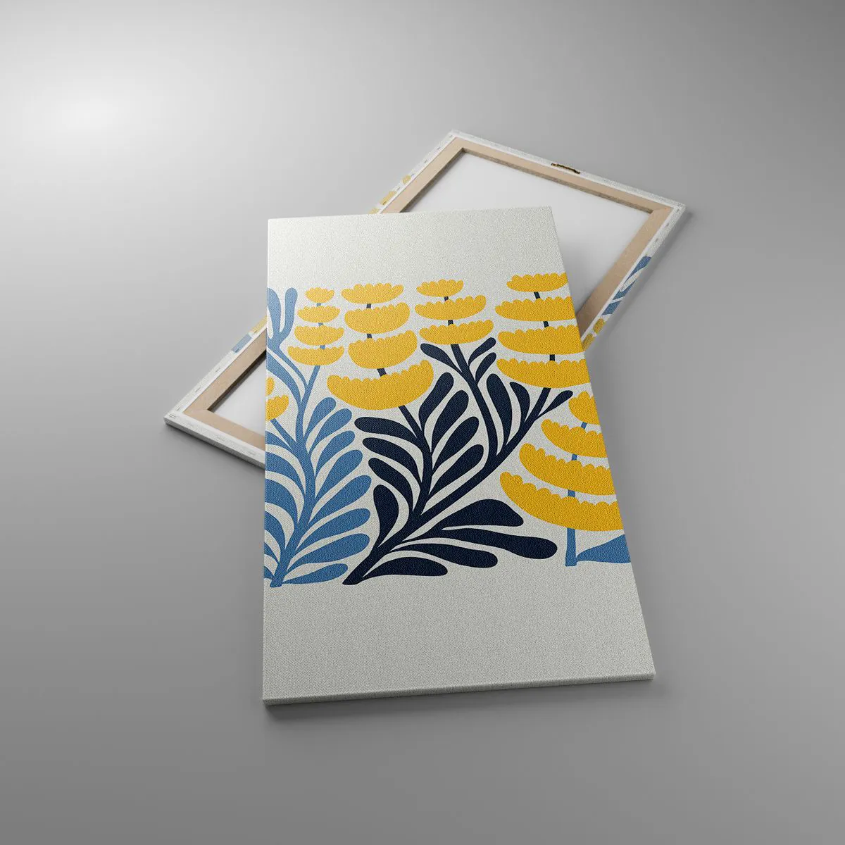 Lærredstryk - Billede på lærred - Solrig seng - 65x120 cm