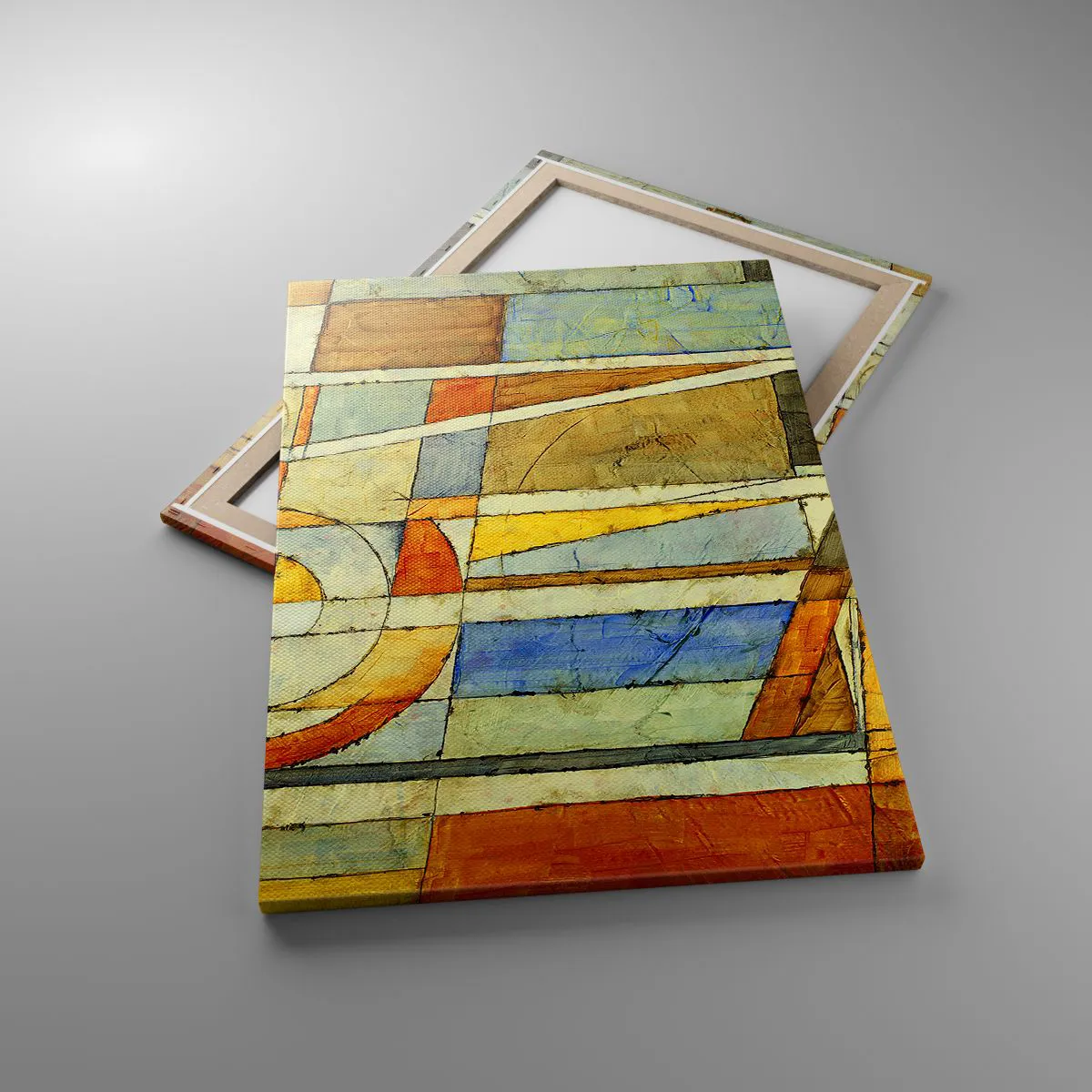 Tablou pe pânză - Cubismul în construcție - 70x100 cm