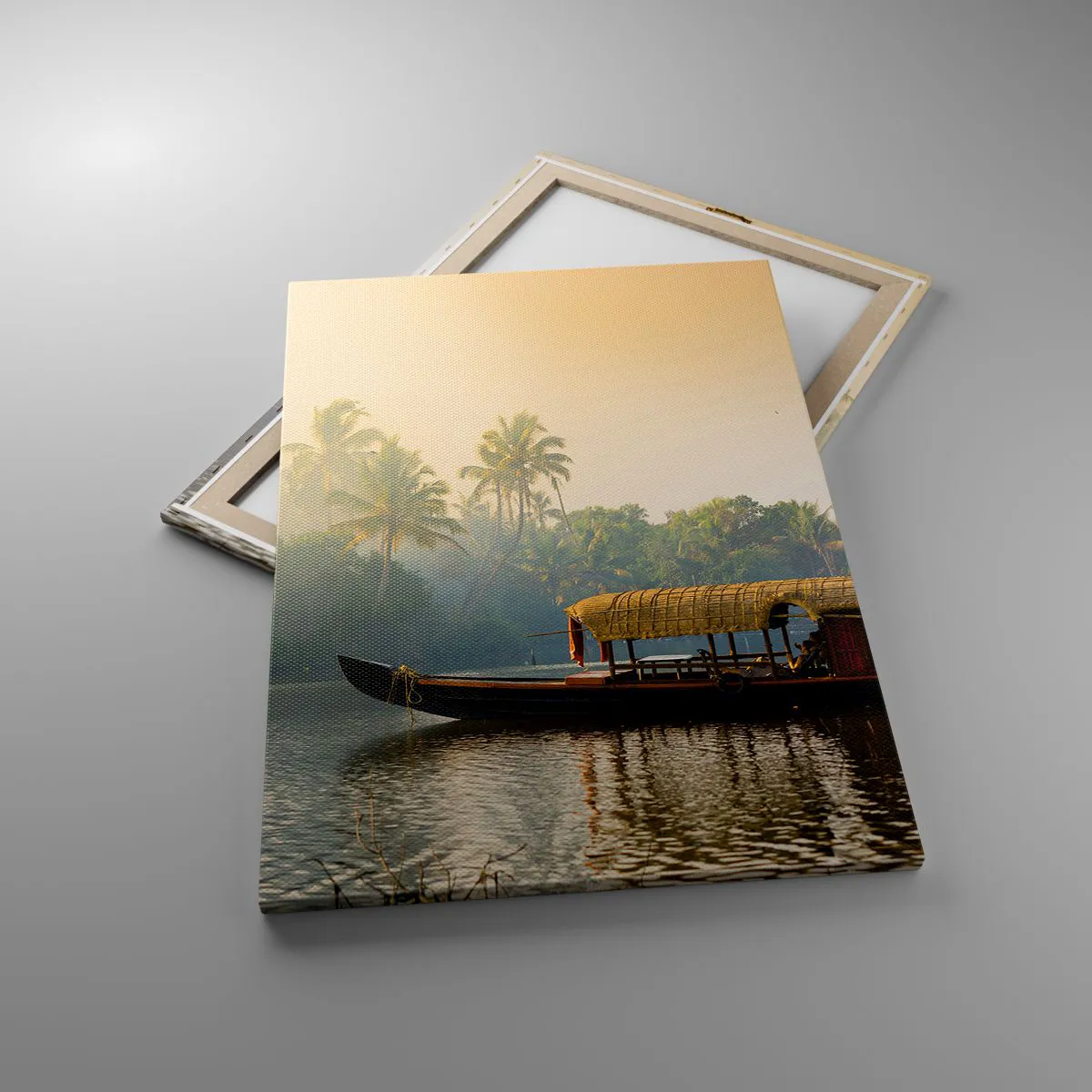 Quadro em tela - Casa no rio - 70x100 cm