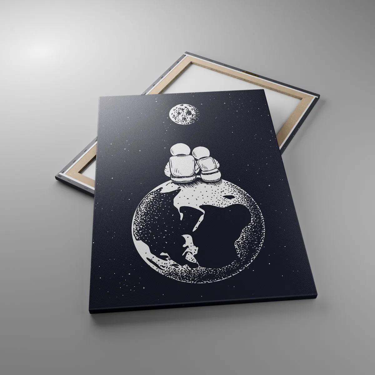 Canvas picture - Cosmic Love Story - 70x100 cm