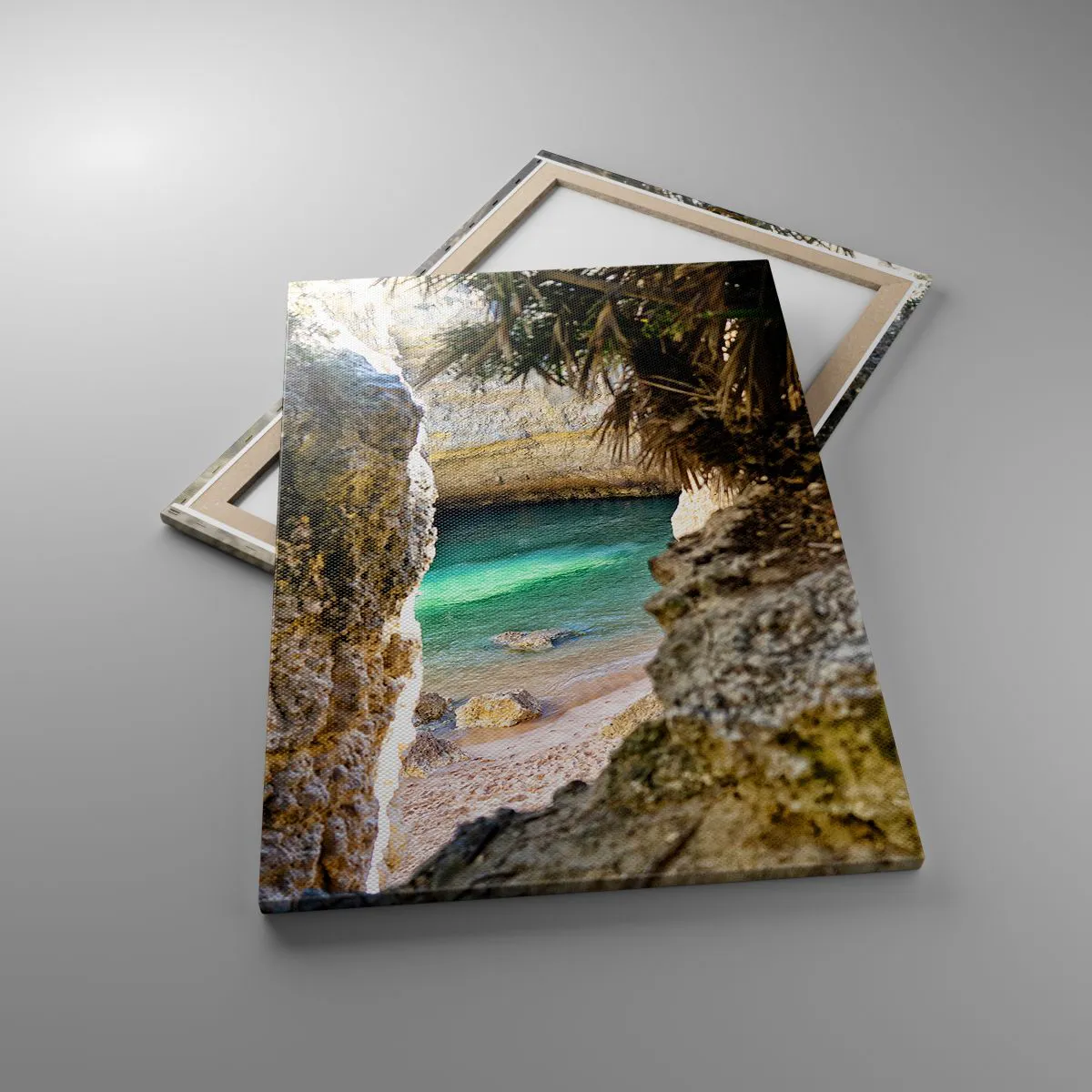 Impression sur toile - Image sur toile - Baie turquoise - 70x100 cm