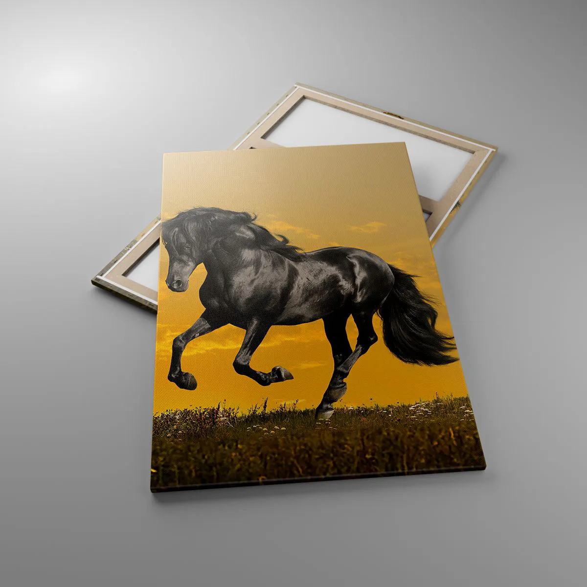 Lærredstryk - Billede på lærred - Smuk, fri og vild - 80x120 cm