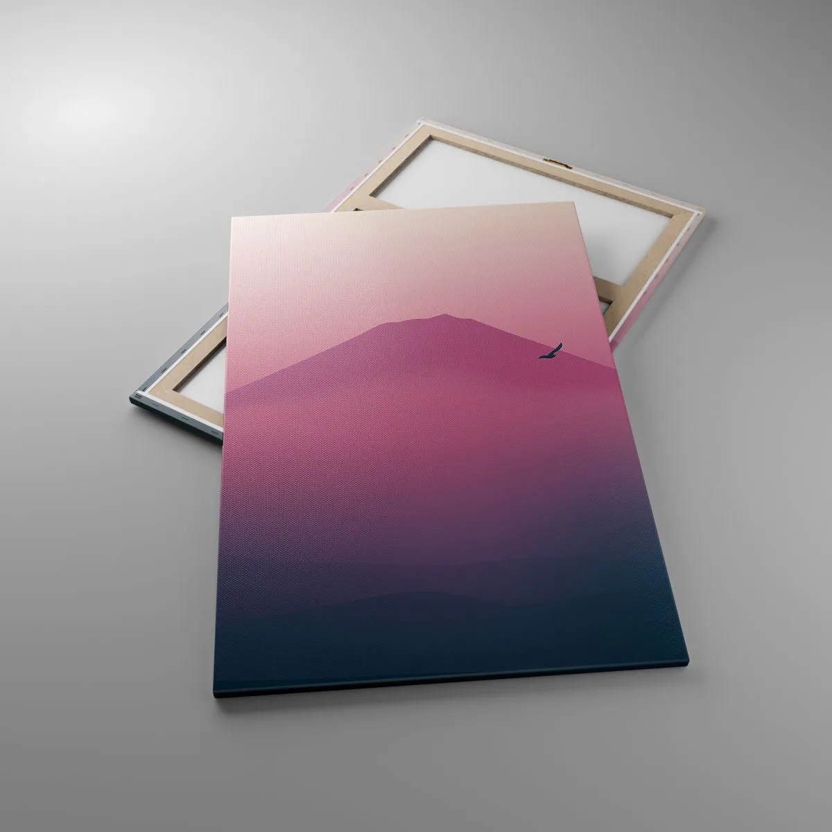 Quadro em tela - Andarilhos sob as nuvens - 80x120 cm